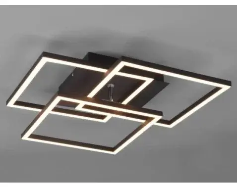 Stropní/nástěnné LED osvětlení Mobile, černá matná, hranaté