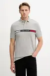 Polo tričko Tommy Hilfiger pánské, tmavomodrá barva, s aplikací, MW0MW38130