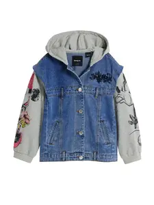 Desigual Prechodná bunda  modrá / sivá