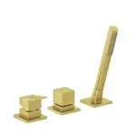 Vaňová batéria Kludi Decus so sprchovacím setom brúsené zlato 54447N075