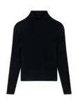 JUST CASHMERE Sveter 'LANAIS'  čierna