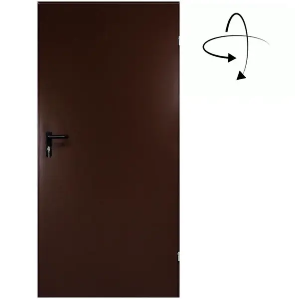 Technické dveře T43 80 hnědý