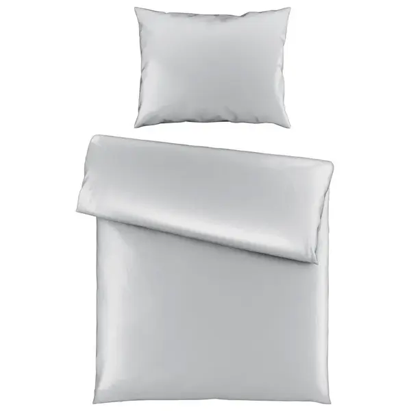 Novel POVLEČENÍ, satén, barvy stříbra, 140/220 cm