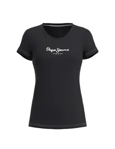 Pepe Jeans Tričko  čierna / biela
