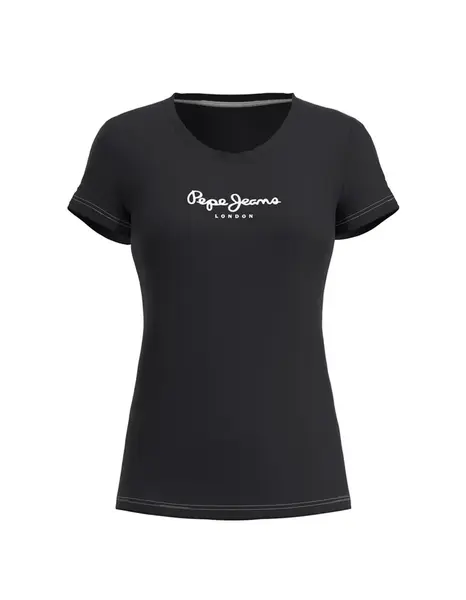 Pepe Jeans Tričko  čierna / biela