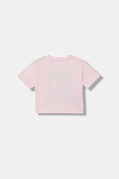 Dětské bavlněné tričko Guess