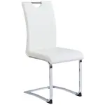 Carryhome HOUPACÍ ŽIDLE, bílá, barvy chromu