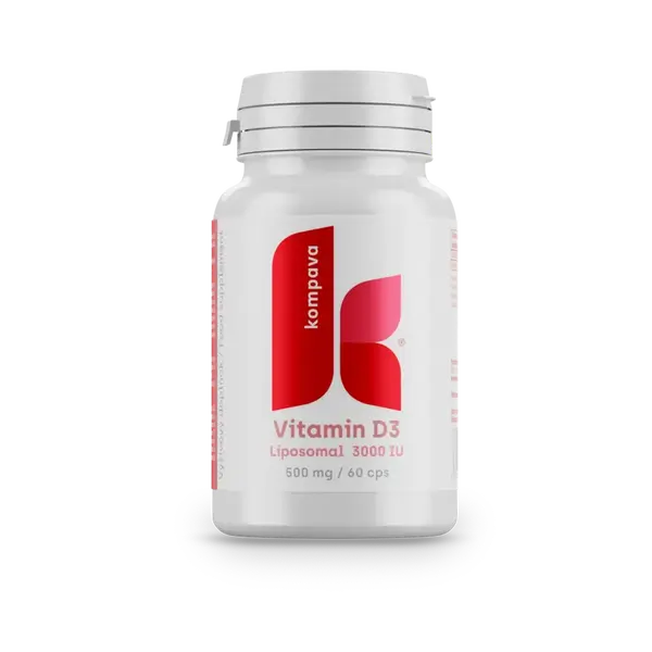 KOMPAVA Lipozomální Vitamín D3 - 60 kapslí