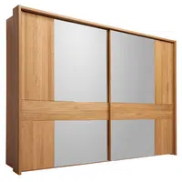 Dieter Knoll ŠATNÍ SKŘÍŇ SE ZRCADLEM, dub, barvy dubu, 300/217/67 cm