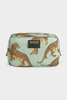 Cestovní kosmetická taštička WOUF Emerald Leopard 20 x 9,5 x 13 cm