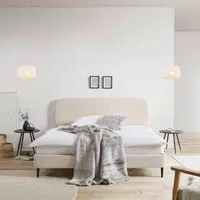 Livetastic ČALOUNĚNÁ POSTEL, 180/200 cm, přírodní barvy