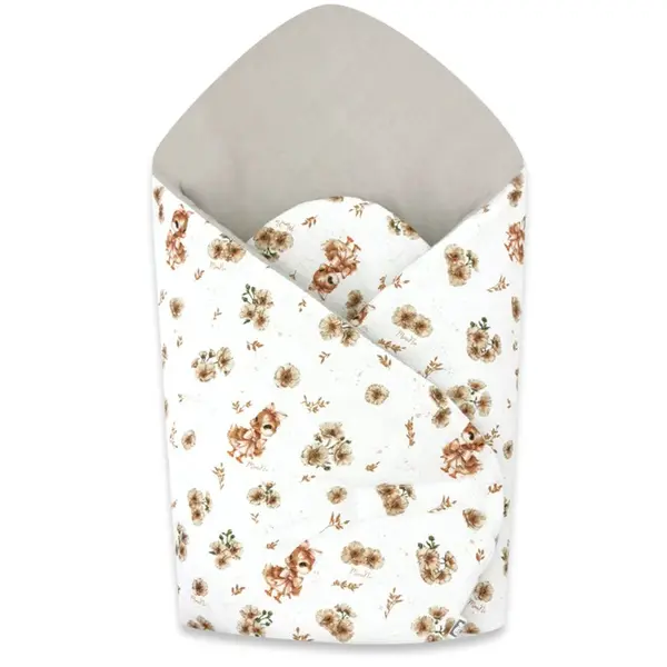 Miminu Novorozenecká zavinovačka, bavlna, Kačenky - bílá, béžová