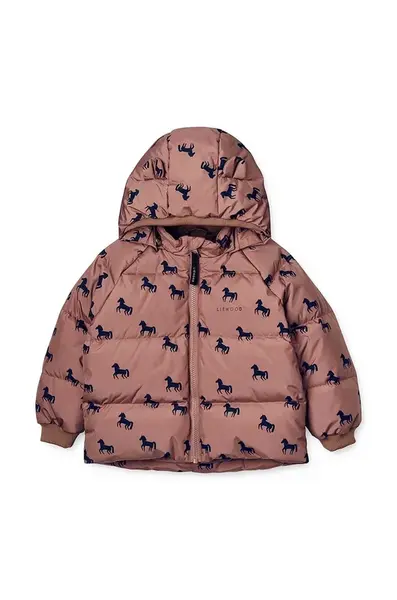 Dětská bunda Liewood růžová barva
