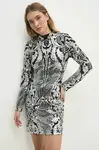 Šaty Answear.LAB stříbrná barva, mini