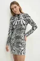 Šaty Answear.LAB stříbrná barva, mini