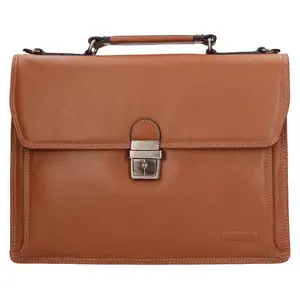 Kožená pracovní aktovka Katana Nicols - hnědá
