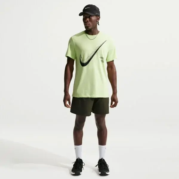 Nike DRI-FIT Pánské sportovní triko, žlutá, velikost XXL