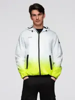 Men's sports jacket with ombre effect and reflectors