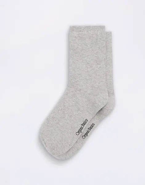 Organic Basics Core Crew Socks 2-pack Grey 39-42