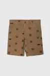 Dětské kraťasy Guess béžová barva, nastavitelný pas