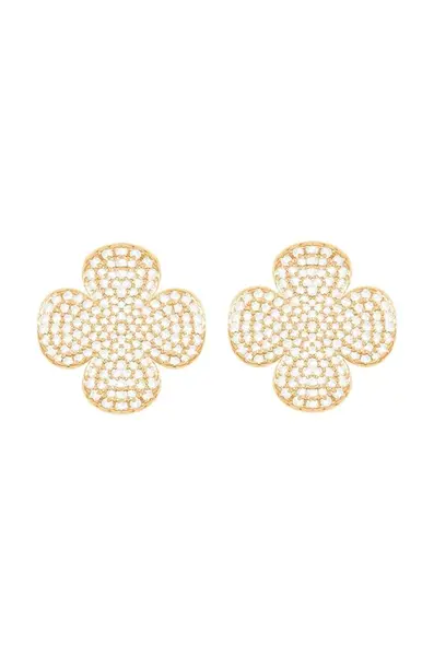 Pozlacené náušnice Lilou Microsetting