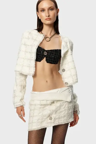 Sukně GOD SAVE QUEENS EXECUTIVE TWEED SKIRT