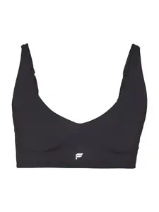 Fabletics Športová podprsenka 'PURELUXE'  čierna / biela