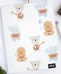 Notový sešit (12 listů) - veselá zvířata