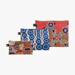 Sada taštiček LOQI Lewis 3-pack více barev