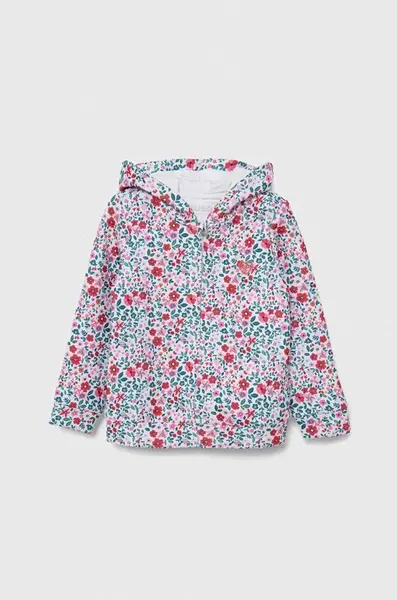 Dětská mikina Guess s kapucí, vzorovaná