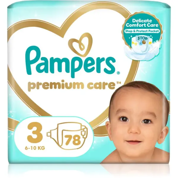 Pampers Premium Care Size 3 jednorázové pleny 6-10 kg 78 ks