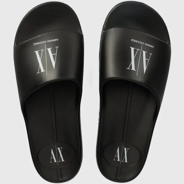 Pantofle Armani Exchange dámské, černá barva, XDP038 XV703 S277