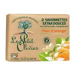 Le Petit Olivier Extra jemné mýdlo Pomerančový květ 2x100 g