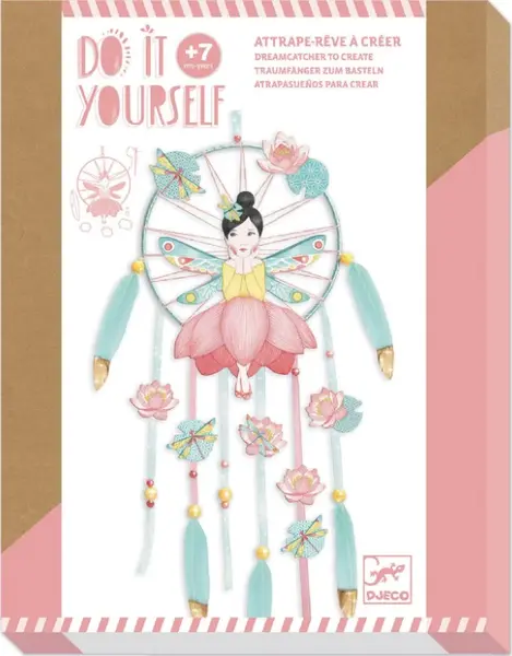 DIY Lapač snů Dívka v lotusu