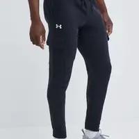 Tepláky Under Armour černá barva, hladké