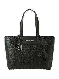 ARMANI EXCHANGE Shopper 'Liz Pebble'  čierna