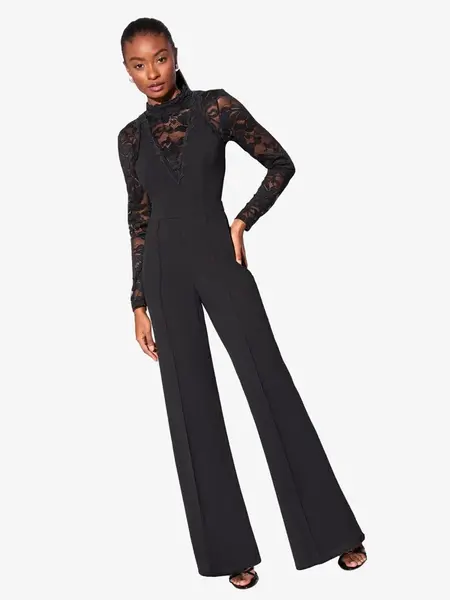 Lipsy Overal  čierna