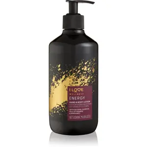 I Love Wellness Energy hydratační mléko na ruce a tělo 500 ml