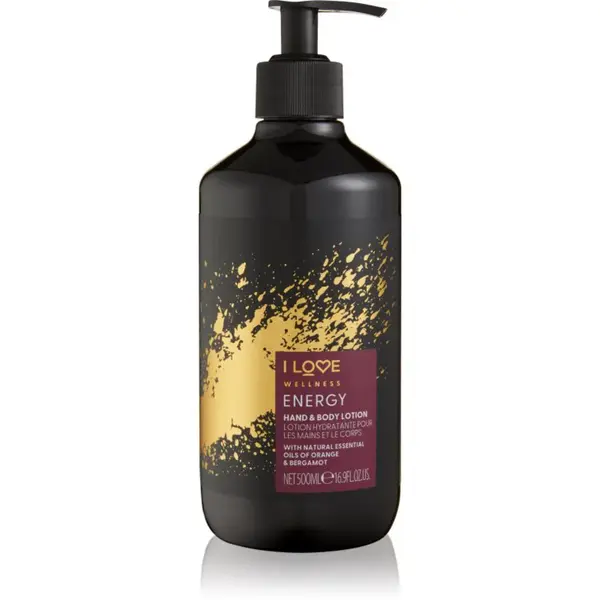 I Love Wellness Energy hydratační mléko na ruce a tělo 500 ml