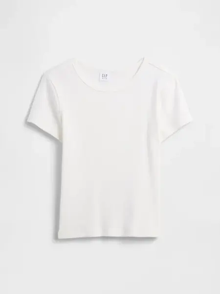 Dětské žebrované tričko GAP - dívčí