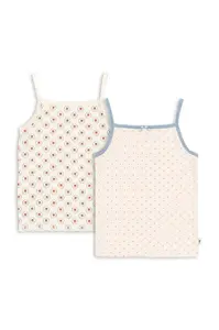 Konges Sløjd Top Konges Sløjd BASIC 2 PACK STRAP TOPS GOTS 2-pak