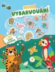 Veselé vybarvování se super samolepkami Zvířátka - kniha z kategorie Omalovánky, vystřihovánky, papír