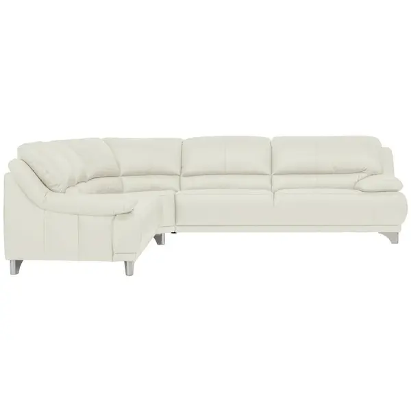 Xora ROHOVÁ SEDAČKA, kůže, bílá