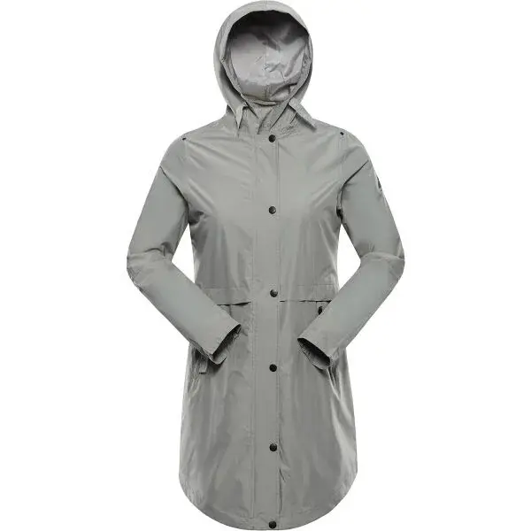 ALPINE PRO BAMA Dámský kabát, zelená, velikost