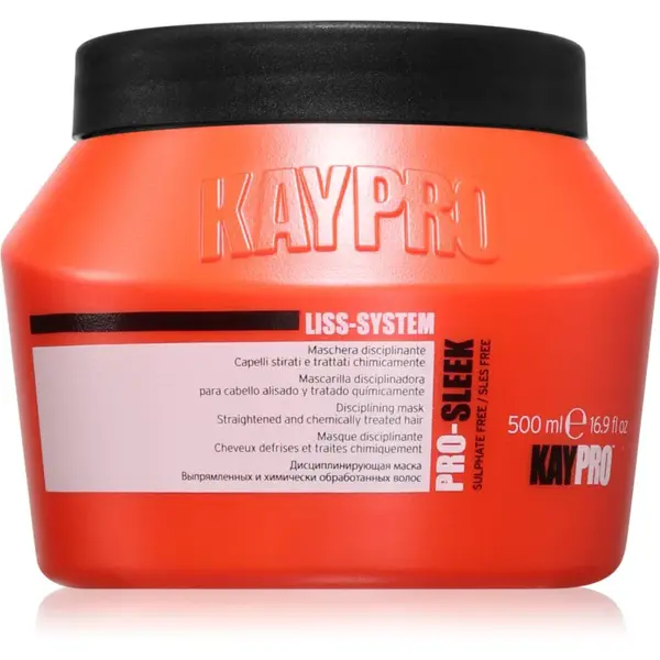 Kaypro Liss-System Disciplining Mask maska pre nepoddajné a krepovité vlasy 500 ml