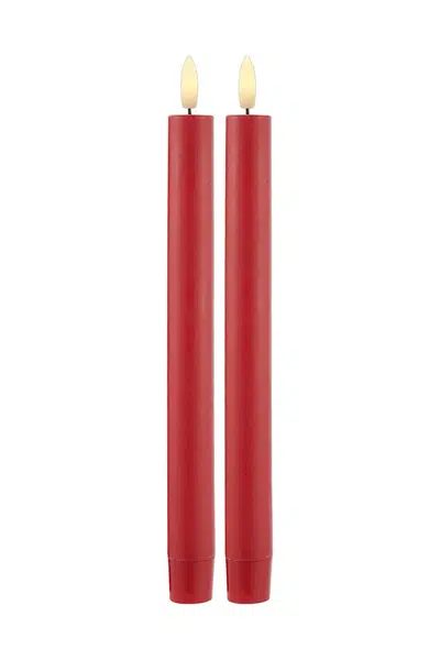 Sada LED svíček Sirius Sille Krone 2-pack červená barva