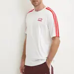 Bavlněné tričko adidas M C COLLE Collegiate bílá barva, s aplikací, JJ1606