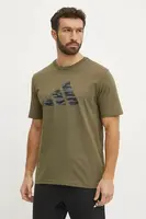Bavlněné tričko adidas Camo
