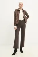 Bunda Answear.LAB dámská, hnědá barva, přechodná