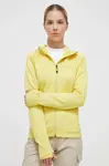 Sportovní mikina Marmot Olden Polartec žlutá barva, s kapucí